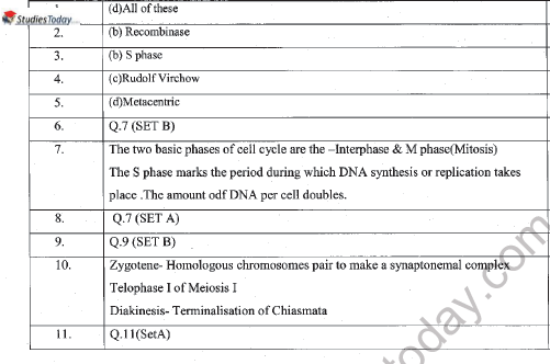 Printable Worksheets For Class 11 Biology